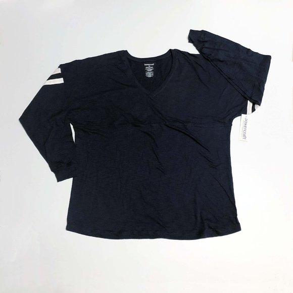 Boxercraft Women's Slub VarsiTee V-Neck Jersey NWT - Picture 2 of 3